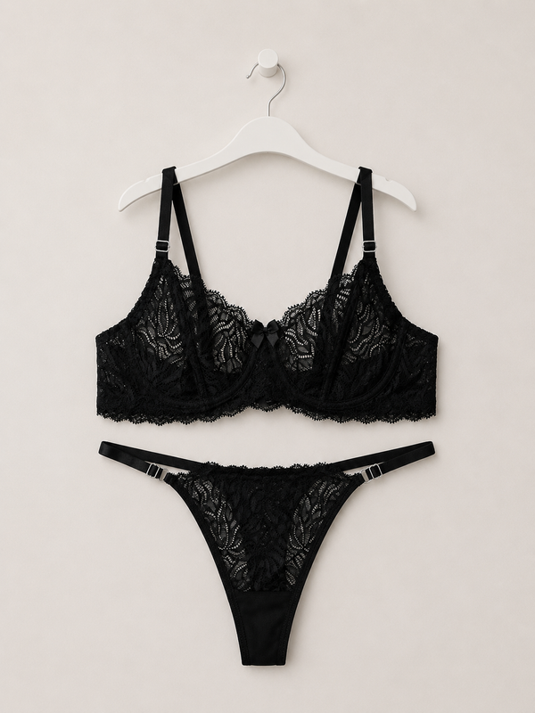 Siyah Dantel Tanga Bralet Takımı | Çeyiz & Hediye