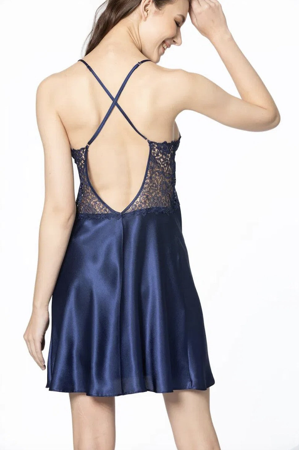 Pierre Cardin Saten 6'lı Gelin Çeyiz Seti | Pudra / Ekru / Lacivert / Siyah / Bordo - 43