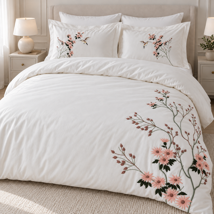 Lilya Home Feliciate Nakışlı Çift Kişilik Nevresim Takımı