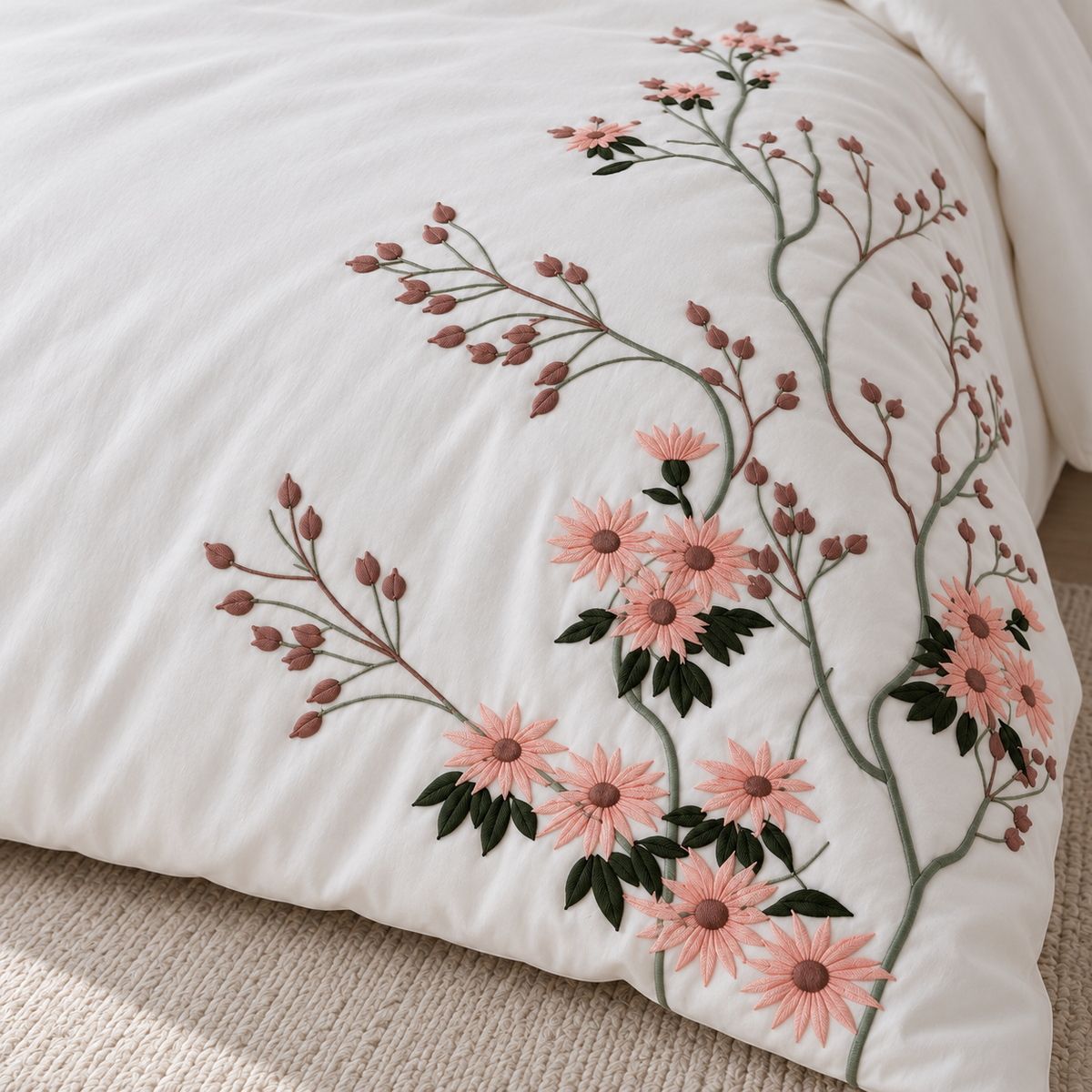 Lilya Home Feliciate Nakışlı Çift Kişilik Nevresim Takımı - 2