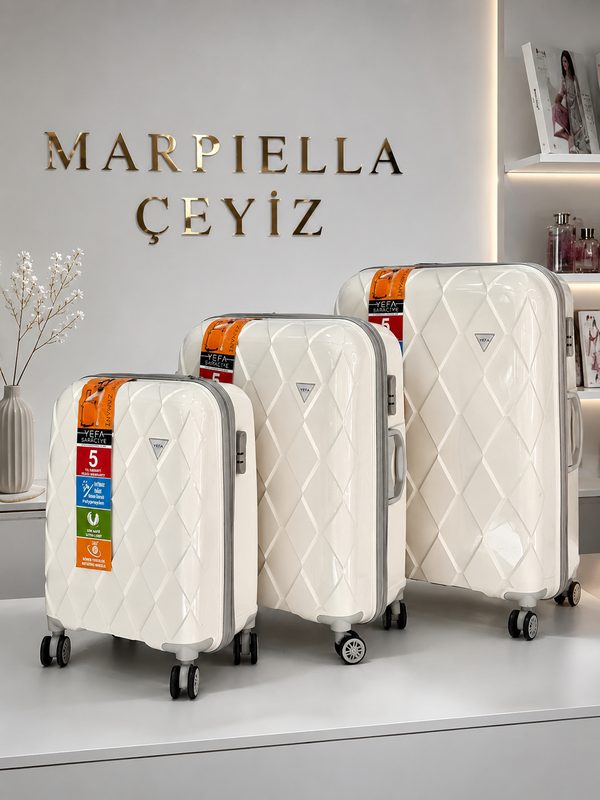 Marpiella 3'lü Lüks Valiz Seti