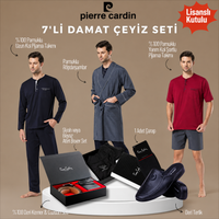 Pierre Cardin Kutulu Siyah 7'li Damat Çeyiz Seti thumbnail 3