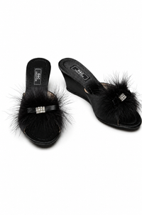 Marpiella Kurdele Detaylı Dolgu Topuk Gelin Terlik thumbnail 4