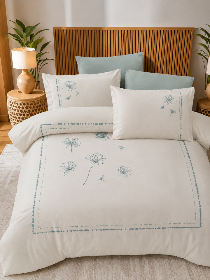 Fiesta Home Pamuk Saten Sahra Çift Kişilik Nevresim Takımı