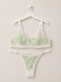 Yeşil Dantel Tanga Bralet Takım thumbnail 1