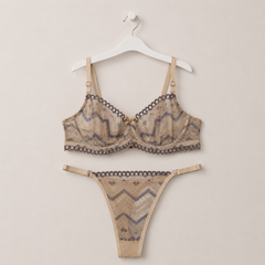 Bej Dantel Tanga Bralet Takımı | Çeyiz & Hediye