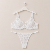 Beyaz Dantel Tanga Bralet Takım thumbnail 1