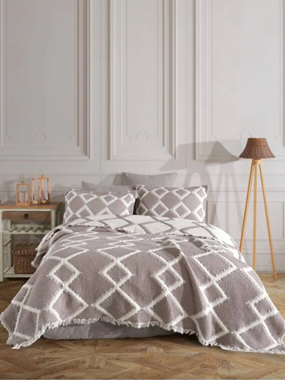 Fiesta Tekstil Luxury Storm Yatak Örtüsü Seti 6 parça - 5