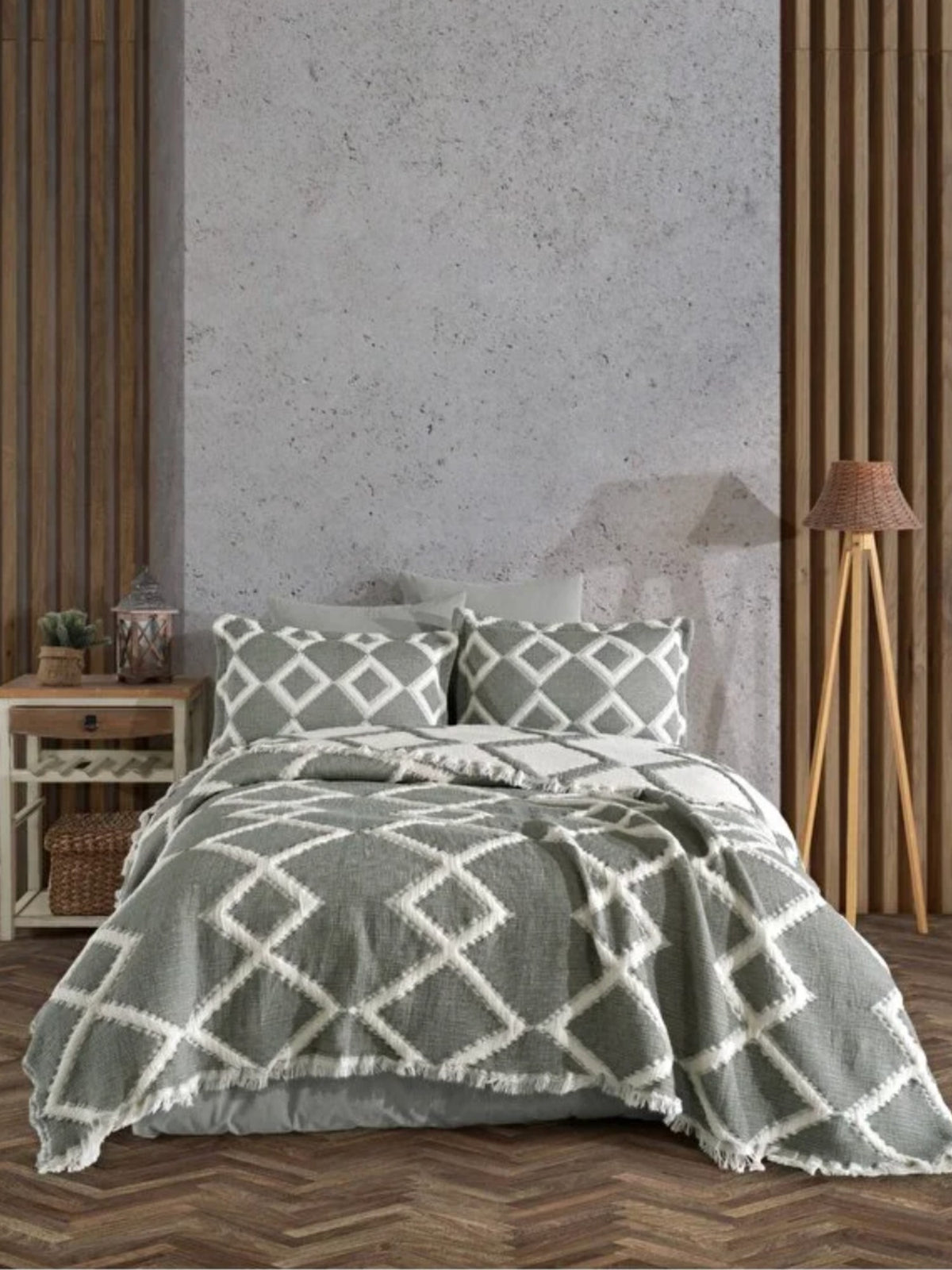 Fiesta Tekstil Luxury Storm Yatak Örtüsü Seti 6 parça - 3