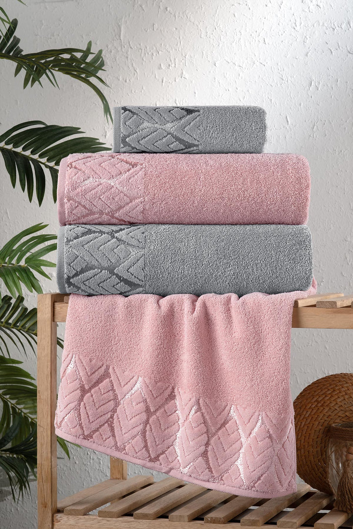 Fiesta Home 4'lü Hamam Seti Jakarlı